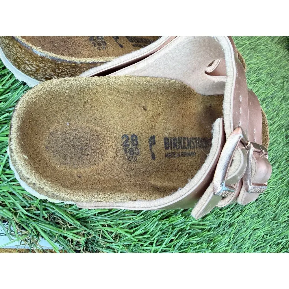 Birkenstock Arizona Slide Sandal Girls 10 Pink Synthetic Casual Slip-On Buckle